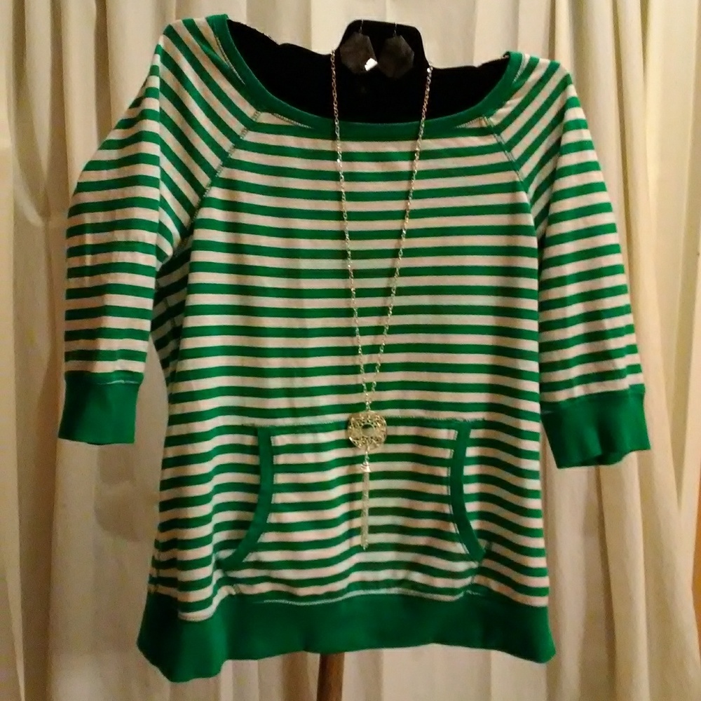 Comfy plus size 3/4 sleeve shirt